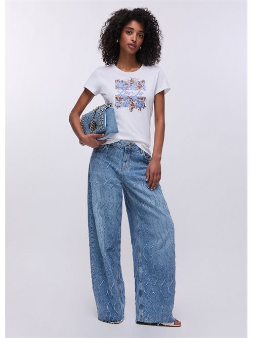 T-shirt woman white LIU JO | WA6493JS923/P9600